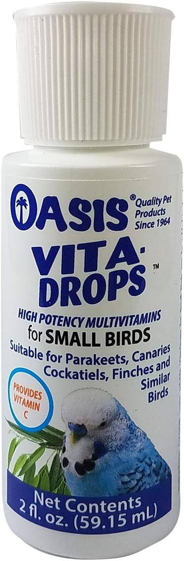 OASIS #80257 Vita Drops for Small Birds, 2- ounce liquid multivitamin