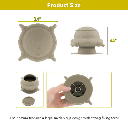 Puppy Bottles for Nursing,Puppy Milk feeders for Multiple Puppies Nipple,Puppy Feeder Milk Bowl,Feeder Bowl for Kittens,Grey