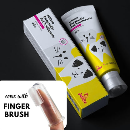 Enzymatic Pet Toothpaste | Dog Tooth Brushing Kit | Cat & Dog Dental Care | Controls Plaque, Tartar, & Bad Breath 3.38 fl.oz