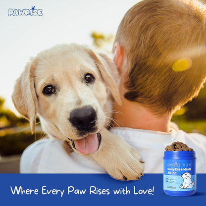 All-in-One Dog Multivitamin – Hip & Joint, Skin, Coat, Digestion & Immune Support – Soft Chews with Biotin, Glucosamine & Omega-3 – 150ct Chicken Flavor | Manufactured in USA