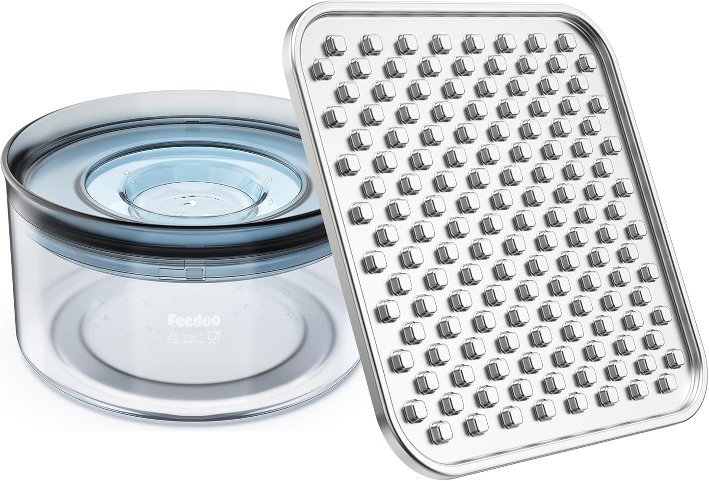 Stainless Steel Lick Mat+Water Bowl