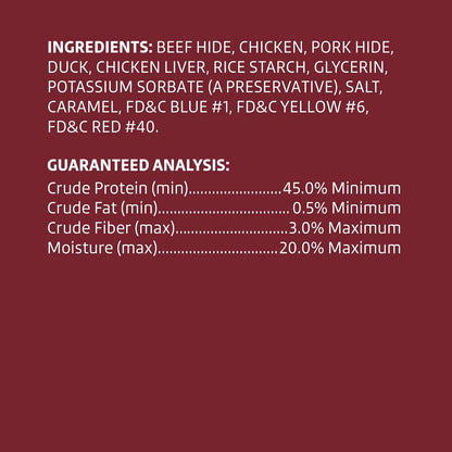 Amazon Brand - Wonder Bound Triple Flavor Rawhide Kabobs for Dogs, Variety, 1.5 pound (Pack of 1)