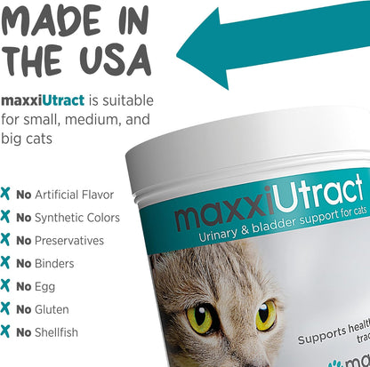 maxxipaws maxxiUtract Urinary & Bladder Support - Powder Supplement for Cats, 3.2oz