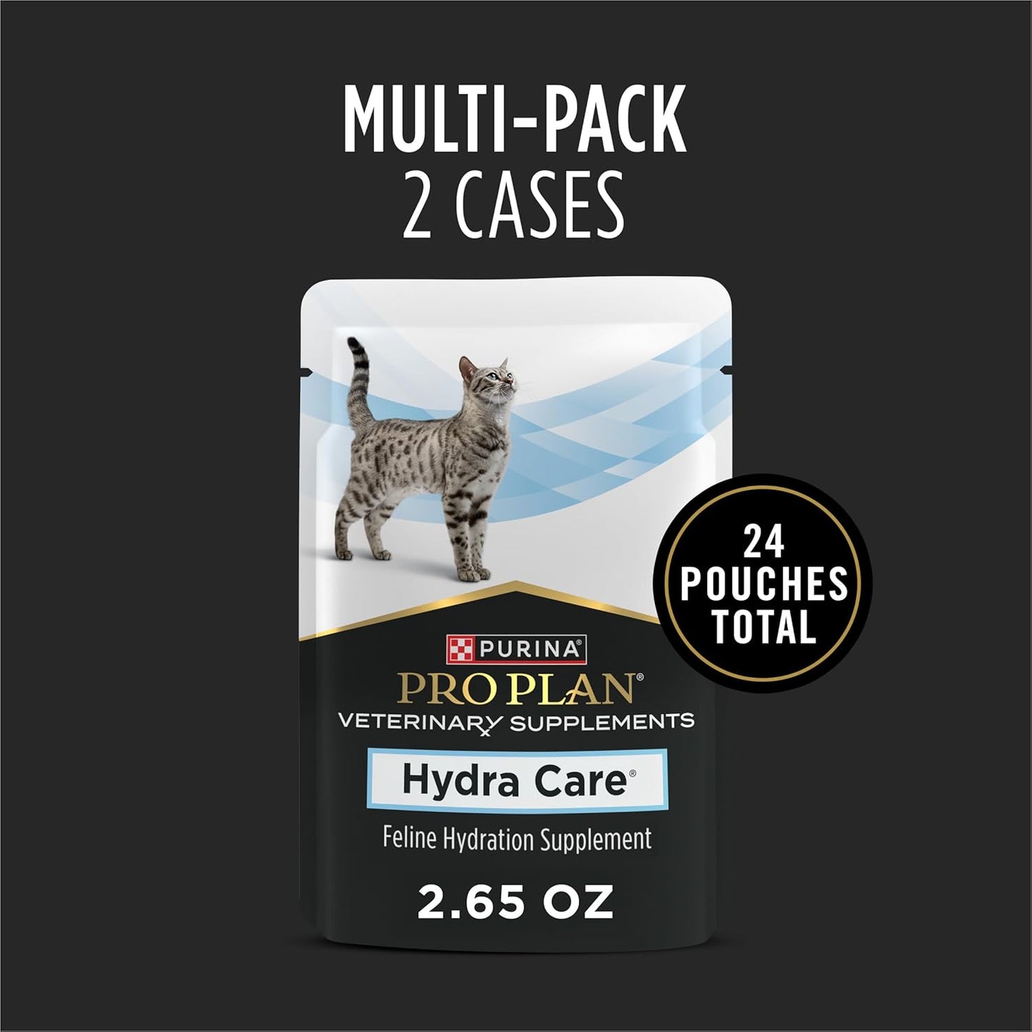 Purina Pro Plan Veterinary Supplements Hydra Care Cat Supplements - (Pack of 24) 2.65 oz. Pouches