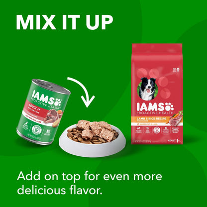 IAMS Proactive Health Minichunks Adult Dry Dog Food with Lamb & Rice, 30 lb. Bag