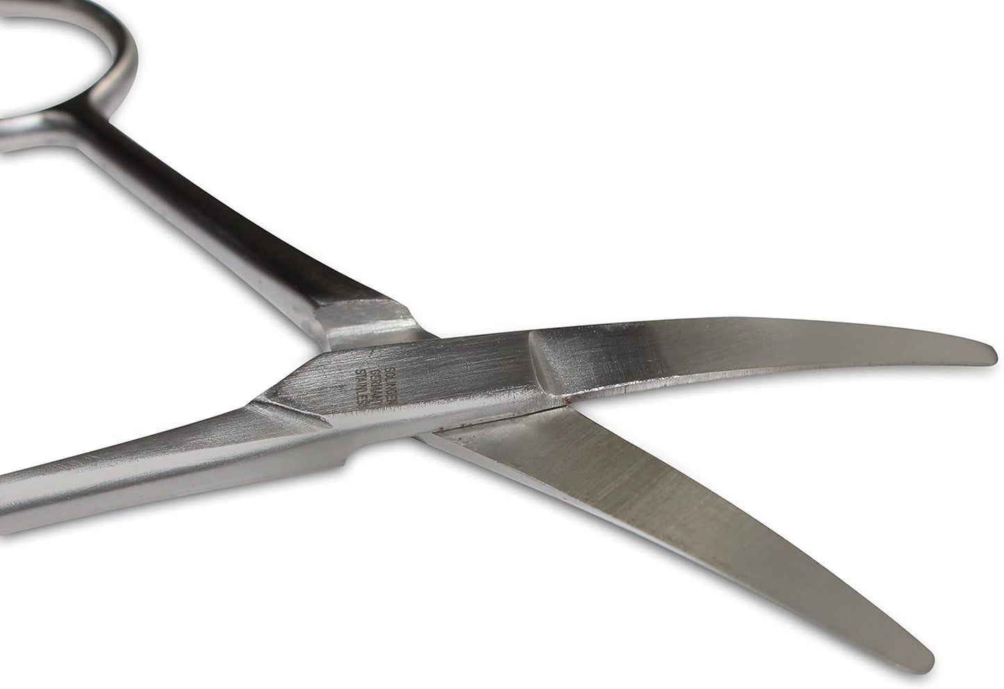 Mars Professional Stainless Steel Curved Scissors Shears, Microserrated, Blunt Points, 5" Length
