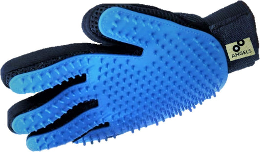 Angeles 8 Upgrade Version Pet Hair Removal Grooming Glove - Dog & Cat Brush Glove for Shedding - Pet Hair Remover Mitt - Dog & Cat with Long & Short Hair (Right Hand only)