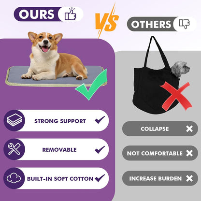 Pawaboo Dog Purse Carrier for Small Dogs with Pocket, Lightweight Dogs and Puppies Tote Bag Carrier, Dog Carriers Soft Sided for Puppy Cat Rabbit, Travel Puppy Carriers Under 11 LBS, Matcha Green