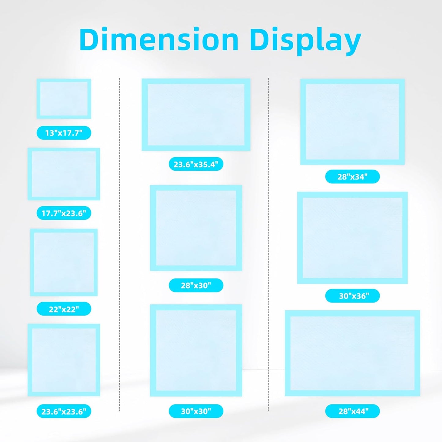 Super Absorbent Waterproof Dog and Puppy Pet Training Pad, Housebreaking Pet Pad,Blue (22"x22"(100PCS)) (Pack of 2)