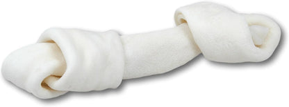 Top Dog Chews - Natural Beef Rawhide Bones (3 Pack), 8"-10" Long-Lasting Dog Bones for Aggressive Chewers, Digestible Dog Treats for Small, Medium & Large Breeds (3 Pack, 3, Count)