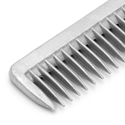 Jeffers Equine Aluminum Pulling Comb – Lightweight Mane & Tail Grooming Comb for Horses – Detangling, Thinning, Equestrian Grooming Tool for Barn, Travel, Show, Tack Kit, Horse Care, Gifts