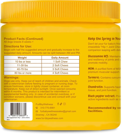 Daily Multivitamin for Dogs – Glucosamine Chondroitin, Probiotics & Omega Fish Oil – Supports Hip & Joint, Skin, Coat, Allergy & Immune Health – Vet Approved Chicken Chews, 90 Count