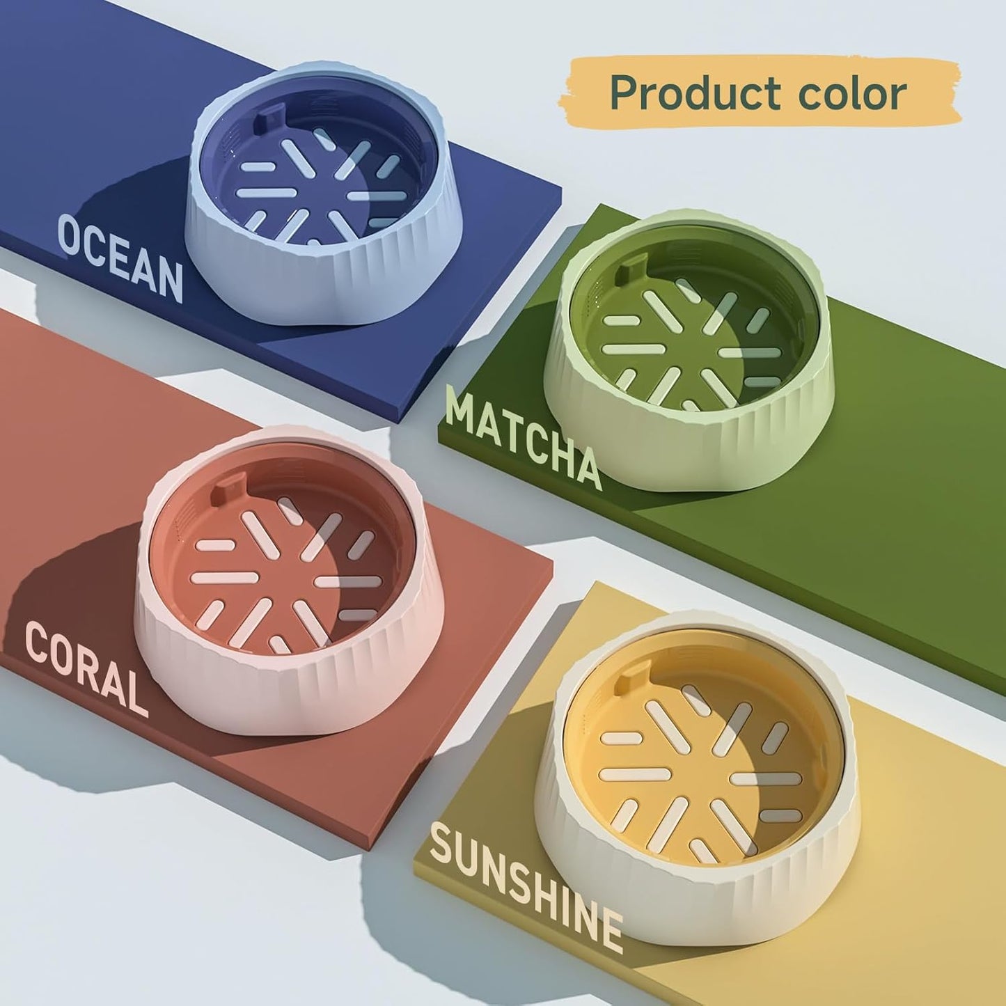 Slow Feeder Dog Bowls,Anti-Choking Puzzle Dog Food Bowl, Anti Gulping Healthy Eating, Non Slip Puzzle Puppy Cat Bowl, Effectively Reduce Overeating, Normal Feeding and Slow Food 2 in 1, Blue