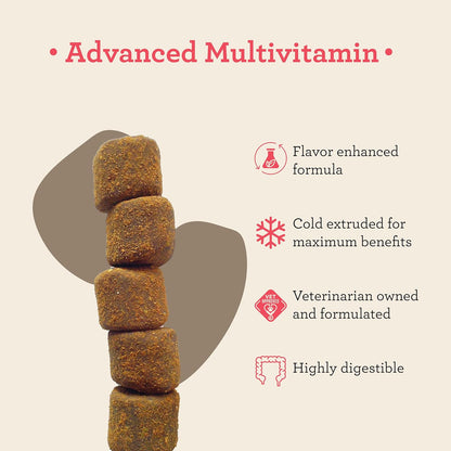 Dr. Joseph's VetPro Complete Multivitamin Dog Supplement, 60 Count (Small Dog 60 Days Supply), 5 in 1 Chew with Vitamins, Enzymes & Nutrients, Hip and Joint Health, Immune System and Allergy Support