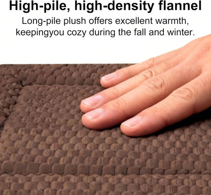 Dog Bed Mat – Soft & Comfortable Dog Kennel Pad for Crate – Durable Crate Bed & Mat for Dogs & Cats (Dark Brown, XS(18"*14"*1.5"))