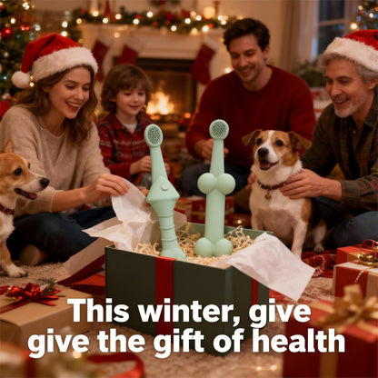 JBD Dog Toothbrush and Cat Oral Care Set | Finger Toothbrush for Small/Large Pets | Puppy Tooth Brushing Kit with Double Sided Brush | Cleans Teeth & Removes Tartar | 3-Piece Pet Dental Care