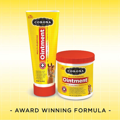 Manna Pro Corona Ointment for Horses | Lanolin-Based Formula Helps Sooth Irritation | 14 Ounces