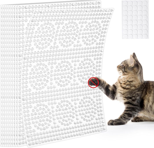 Uross Scat Mat for Cats -18PCS Deterrent Mat with Spikes Indoor Cat Repellent Mat Outdoor Scat Spikes Mat Indoor Cat Countertop Deterrent Keep Cats Off Counter