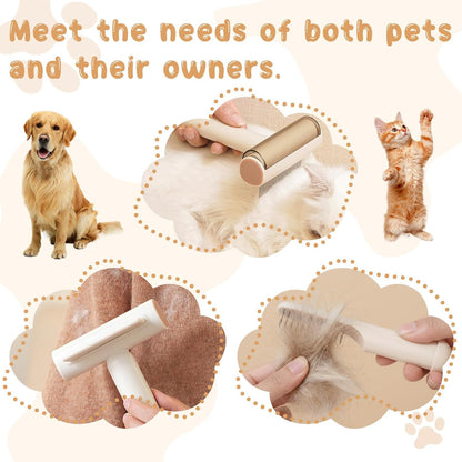 3-in-1 Cat Brush, Pet Hair Removal,Dog Grooming Comb for Shedding,Slicker Brush for Indoor Rabbit Ferret Guinea Pig