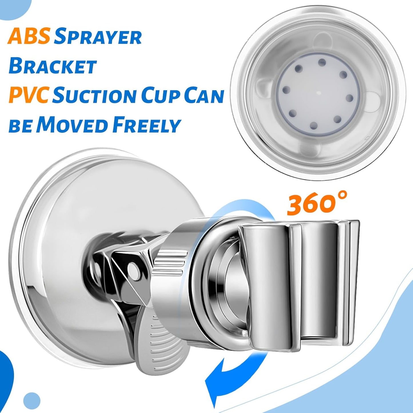 Pet Shower Attachment with 8.2ft Hose & Silicone Brush，Three modes Dog Bathing Tool，Easy Connect to Bathtub Faucet for Dogs Cats Home Use