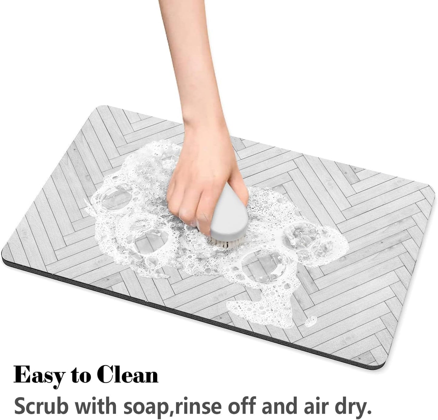 Dog Food Mats for Floors Absorbent, Pet Cat Food Mat - Quick Dry Dog Bowl Mats for Food and Water, Eco-Friendly Pet Supplies