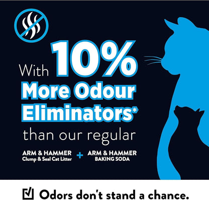 ARM & Hammer Cloud Control Platinum Cat Litter, Hypoallergenic, Dust-Free, Multi-Cat, 14-Day Odor Control, 18 lbs – Dander Shield & Baking Soda
