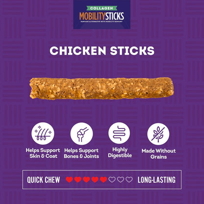 Collagen Smart Sticks Dog Treats - Chicken & Sweet Potato Flavor, 9oz/1 Pack
