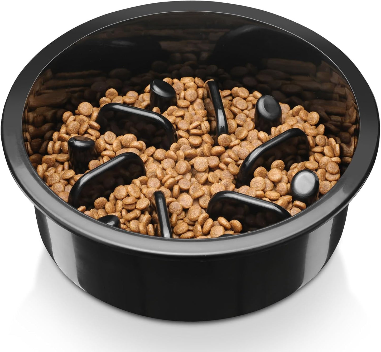 COMESOON Slow Feeder Dog Bowl, Slow Down Eating Anti-Choking Bloat Stop Maze Design Dog Dishes Fit for COMESOON Bowl Stand DB-G03/DB-B03, Black