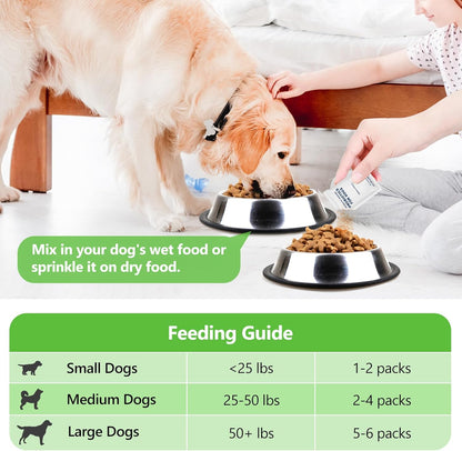 Probiotics for Dogs Dog Digestion Gut Probiotic Powder Cat Dog Probiotic Supplement Skin Coat Supplement for Dogs Digestive and Immune Support Digestive Enzymes with Chicken Flavor