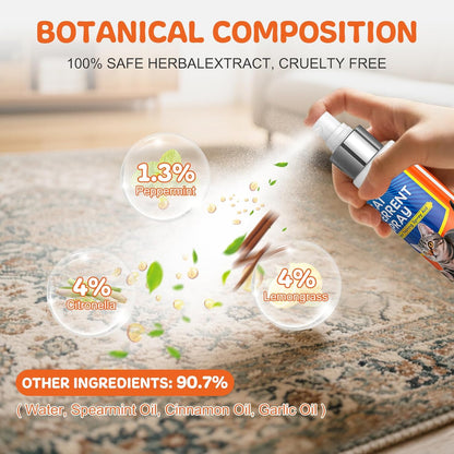 Cat Deterrent Spray for Indoor and Outdoor, Cat Scratch Deterrent for Furniture Protection, Cats Behavior Training Aid, with Natural Ingredients