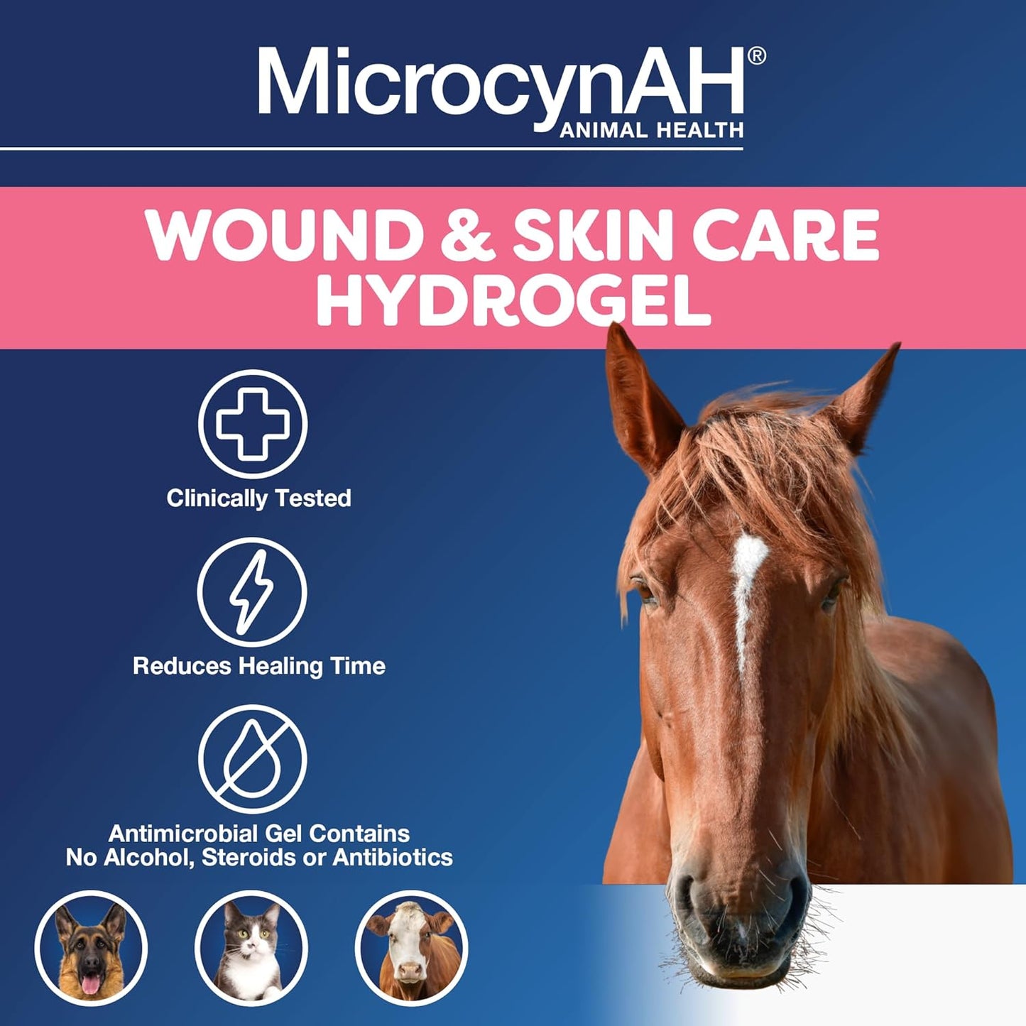Manna Pro MicrocynAH Wound & Skin Care Hydrogel, 16 oz