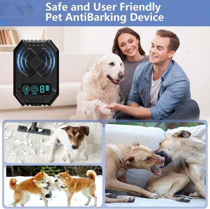 Anti Barking Devices, Dog Bark Deterrent Device 3 Adjustable Modes, Ultrasonic Dog Bark - Rechargeable Long Range 50FT Dogs Barking Control Devices for Indoor Outdoor