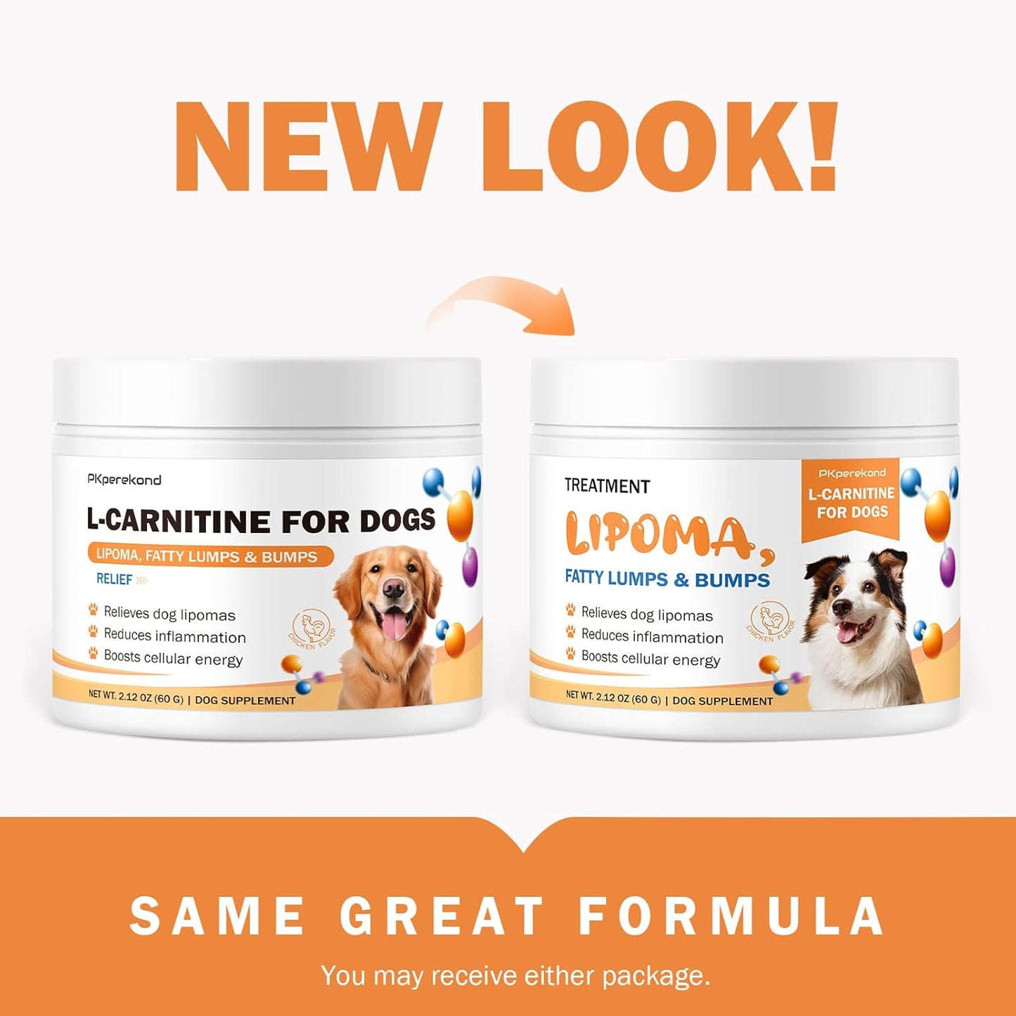 Dog Lipoma Treatment, L-Carnitine Supplement for Dogs, Helps Shrink Fatty Lumps and Bumps Naturally, Boosts Buddy Energy and Vitality, Guard Dogs Overall Wellness to Reduce Lipomas