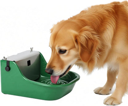 Automatic Stock Waterer for Horses,Cattle,Dog,Hog, Livestock, Heavy Duty Cast Iron,Extra Large Farm Animal Waterer Dispenser with Drainage Hole