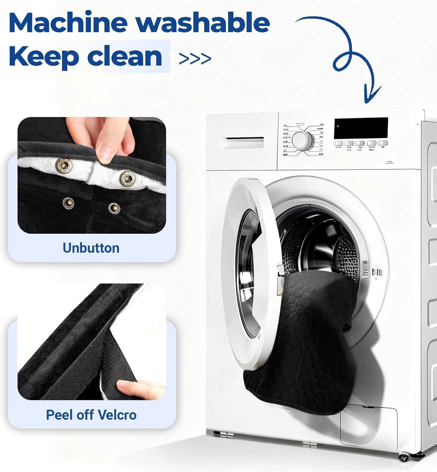 Dog Car Seat for Small Medium Dogs, Travel Pet Car Bed with Removable Waterproof Cover, Memory Foam Dog Booster Seats Up to 35 lbs, Safety Belt and Storage Pocket(Black)