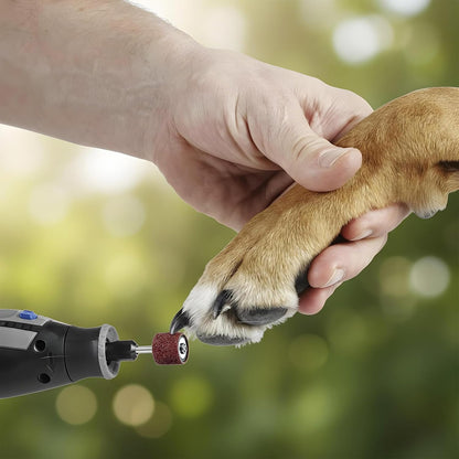 42 Pack Nail Grinder Replacement Kit, Nail Grinders for Dogs Replacement Kit, Pet Nails Grinder with Sanding Drum Bands, Dog Claw Grooming Trimmer Supplies Care, Pet Smoother Claw Care