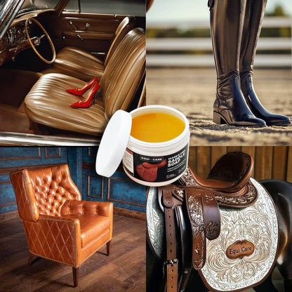 EQUI - CARE: Clean & Care Saddle Soap, Glycerin-Based soap with Added Moisturizers Designed to Clean and Condition Leather. Keep Your Leather tack and Equipment in top Condition.