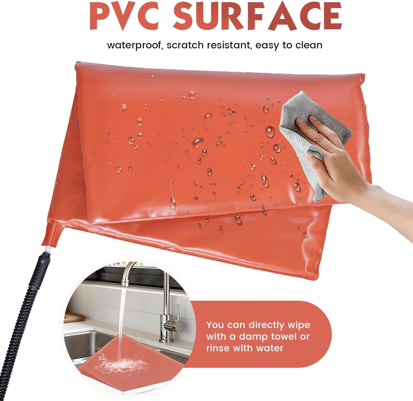 Small Animal Heating Pad, Heating Pad for Chicken, Rabbits, Guinea Pigs, Dog, Cat, Reptile, Poultry Heated Mat Chick Brooder Waterproof Adjustable Temperature & Timer (12.5 x 15.7in)