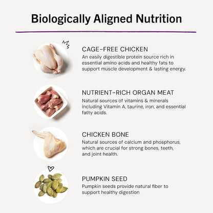 Stella & Chewy's Freeze-Dried Raw Cat Dinner Morsels - Premium Chicken Recipe with 98% Cage-Free Meat & Organs - Natural Grain-Free Cat & Kitten Food - Made in USA - 18 oz