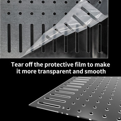 Acrylic Fish Tank Divider Aquarium Divider with 8 Suction Cups Transparent Fish Tank Separator Dividing Net Plate Isolation Board Flapper, 11.81 * 15.74in