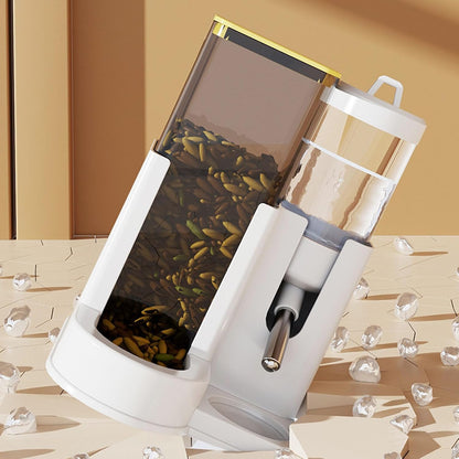 Transparency Automatic Hamster Feeder Water Dispenser Food and Water for Small Animal Easy Designs Hamster for Home Use