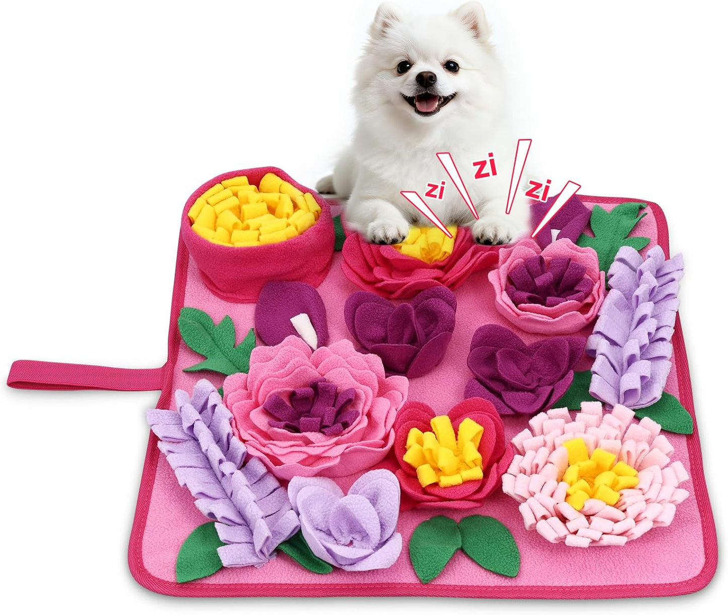 Snuffle Mat for Dogs, AMIR Dog Snuffle Mat, Slow Feeding Sniff Mat for Dogs Encourages Foraging Skills, Reduces Stress, and Aids in Training