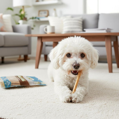 Fieldcrest Farms Nothin' to Hide Twist Stix, Beef Flavor, Easily Digestible, Supports Skin, Coat, Joints & Muscles, for Moderate Chewers Under 15lbs, 50 Pieces