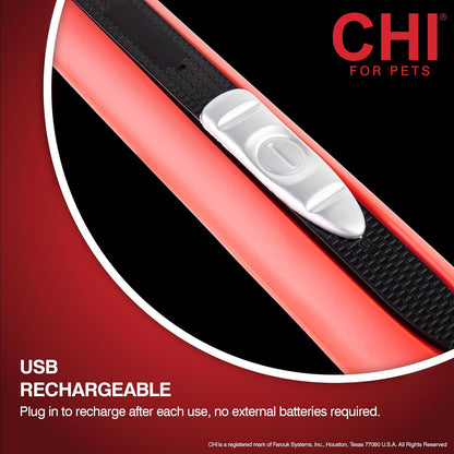 CHI for Pets Small Area Pet Hair Trimmer - Grooming Tool for Spot Trimming on Paws, Face, and Ears on Dogs and Cats - Safe Fur Trimmer for Sensitive Areas