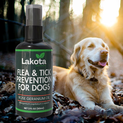 All Natural Flea and Tick Prevention Spray for Dogs - 2oz
