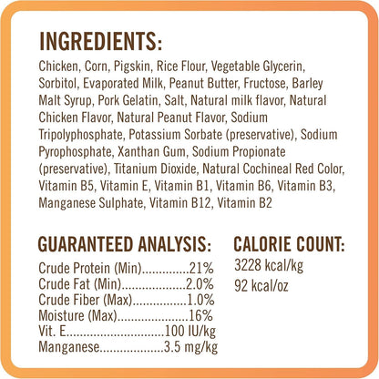 NutriChomps Dog Chews, 5-inch Twists, Easy to Digest, Rawhide-Free Dog Treats, 12 Count, Real Chicken, Peanut Butter and Milk flavors