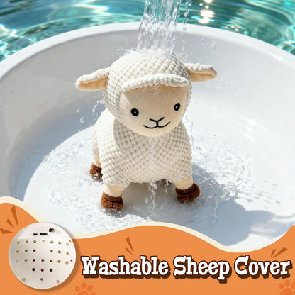 Sheep Interactive Dog Toys, Rechargeable Moving Toy with Motion-Activated Ball & Music Recording Modes for Medium & Large Dogs, Jumping Dog Toy to Keep Them Busy