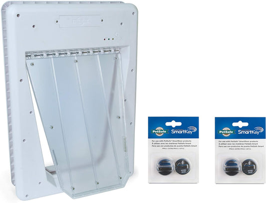 PetSafe Electronic SmartDoor - White, Large with Extra SmartKey