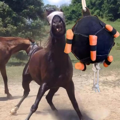 Horse Feeder Ball Toy - PP Gentle Pet Foraging Chewing Accessory | 25x25x55cm Carrot Feeder Ball Toy for Horse for Fence Indoor Outdoor Stall Goats Sheep Stables Paddocks