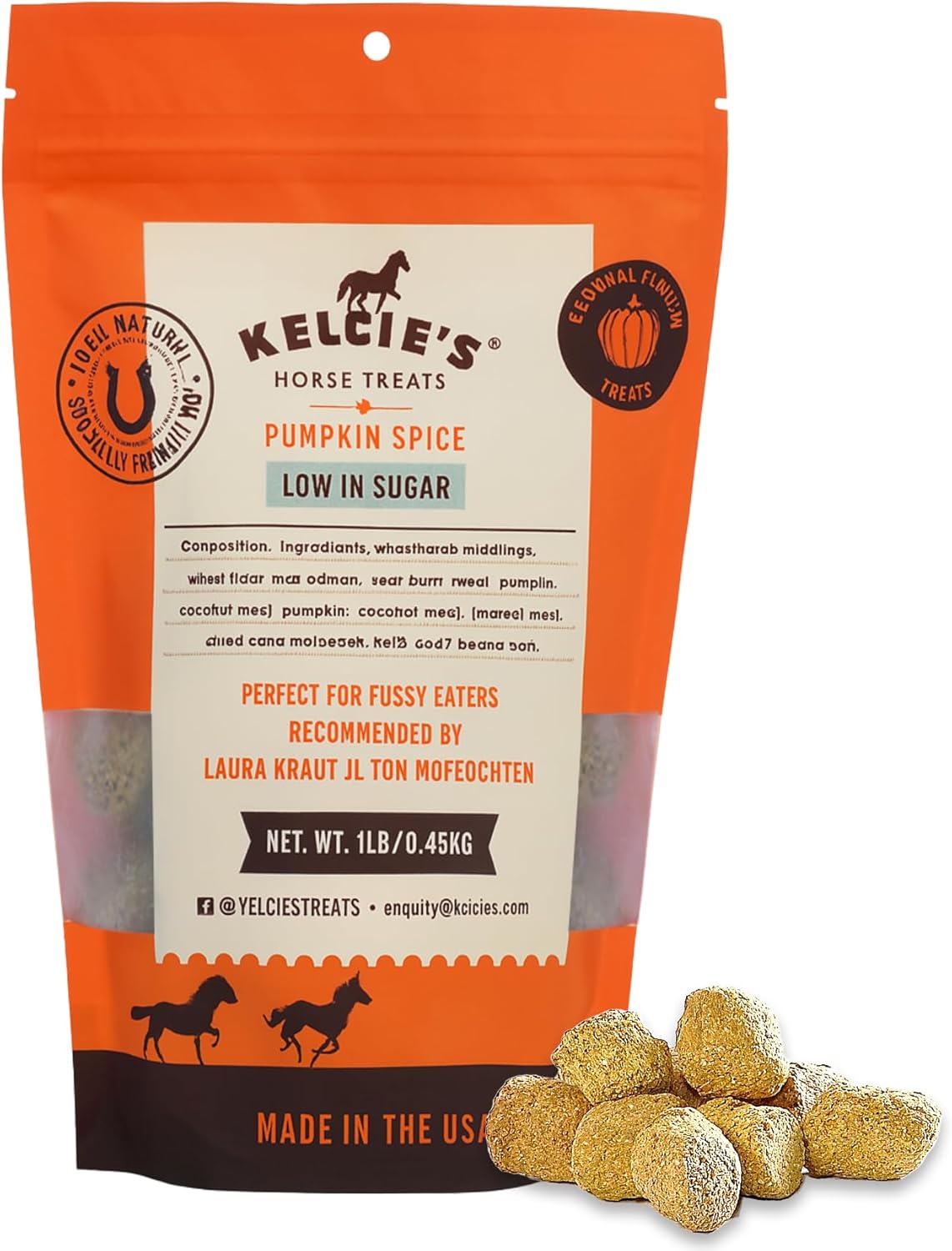 Horses Treats - Low Sugar, Starch, and Carbohydrates | Healthy Treats for Horse Supports Superior Digestion 1 Pound (Pack of 1)